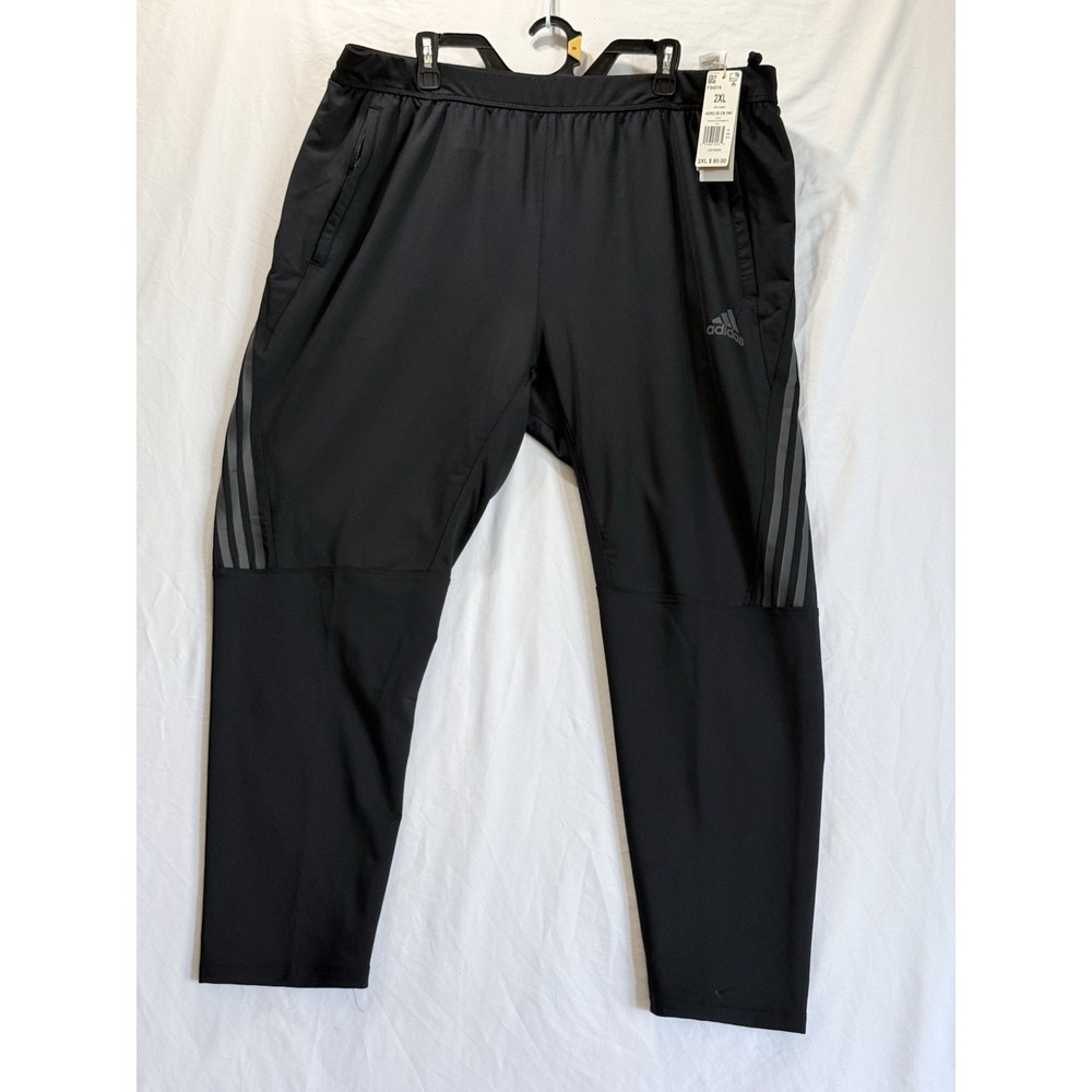 Adidas Aero 3S CW PNT Men's Black Size 2XL Aeroready Prime Green Training Pants